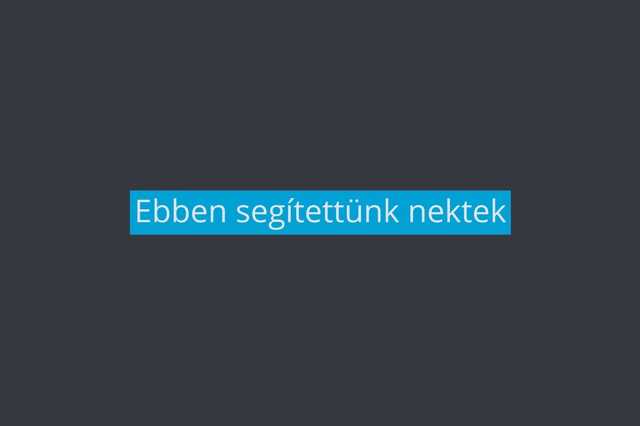 Ebben segítettünk nektek borítókép